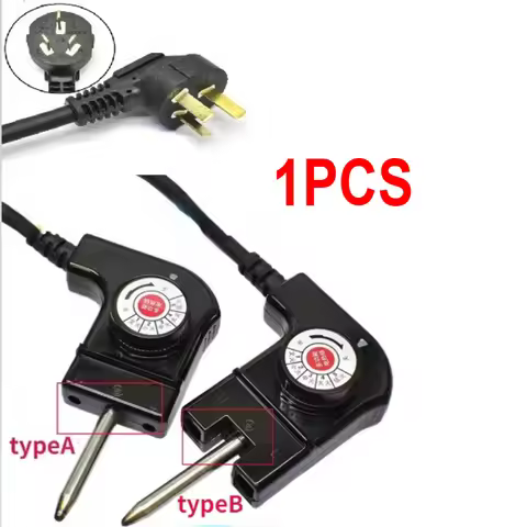 1PC Electric Heat Pan Power Cord Electric fry Pan heat control Power Cord with three-hole plug Therm