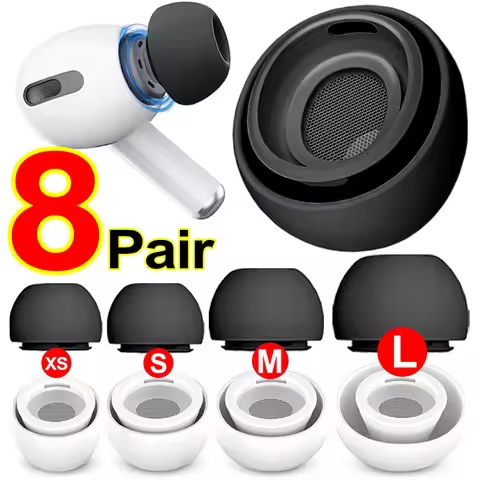 Silicone Replacement Ear Tips for Apple Airpods Pro 1st 2nd Earbuds Ear Plugs with Noise Reduction H