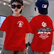 【220G 100%Cotton】 NELLY Cool Kids T Shirt For Boys 3yrs-14yrs Baju Budak Lelaki Full Cotton Super Fa