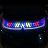 ไฟท้ายมอเตอร์ไซค์ไฟ LED ปรับได้ Magic Number 9 ใหม่พร้อม APP Bluetooth ไฟสีขาว 12V สำหรับอุปกรณ์เสริ