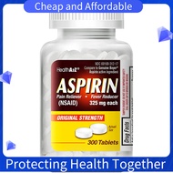 GENUINE HealthA2Z Aspirin 325mg Uncoated l HealthA2Z Aspirin 81mg (300 Tablets) Low Strength Enteric
