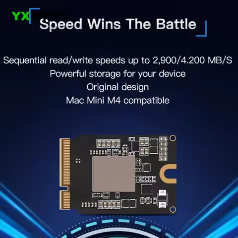 1TB 2TB MAC MINI-SSD Applicable To MAC Mini M4 Model Expand Hard Disk Capacity SSD Component for Tos