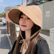 2020 Cute Straw Hat for Women's Summer Hats Witches Knitting Sun Panama Hat Sunscreen Chapeu UV Protection Female Cap MZ009