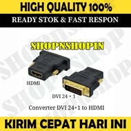 DVI 24+1 Male to HDMI Female Converter Cable