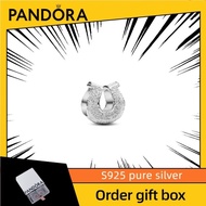 Latest  Fashion Design Gift Women's Jewelry S925 Pure Silver Textured Horseshoe Mini Charm 794056c00