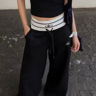 A aIhome o Wide Leg Pants Ladies Black White Gray