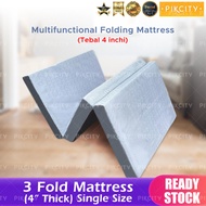 3-Fold Mattress – 4 Inches Thick (10cm) | Single Size (3' x 6') /Tilam Lipat 3 – Tebal 4 Inci (10cm)