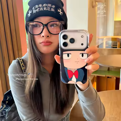 Ins Japanese Cute Q-Girl Anime Kawaii Cartoon Creative Phone Case For IPhone 17 Air 16 15 14 13 12 1