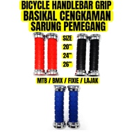 BICYCLE HANDLEBAR GRIPS SILICONE RUBBER SARUNG TANGAN CENGKAMAN PEMEGANG BASIKAL GETAH SILIKON BMX M