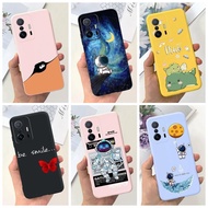Xiaomi 11T Pro Casing Xiaomi 11T Shockproof Candy Silicone Bumper Cover Xiaomi 11T Case Cute Fashion Flowers Cat Astronaut Painted