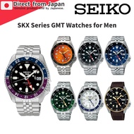 [SEIKO] SKX Series GMT Watches for Men - Stylish Timepieces in Various Colors