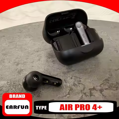 EarFun Air Pro 4+ Wireless Earbuds AI Ring Iron Dual Driver Sound Unit Headphones Active Noise Cance