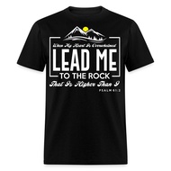 Lead Me To The Rock Psalm 61:2 Shirt Catholic Religious Bible Verse Tshirt