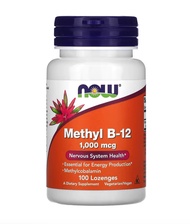 [ วิตามินบี 12 ] NOW Foods, Methyl B-12 (1,000 mcg) x 100 เม็ด/เคี้ยว //B12