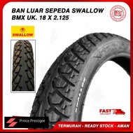 SWALLOW 18 x 2.125 BMX Kids Bike Outer Tire 18" x 2125 Smooth