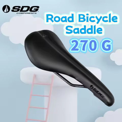SDG LUX-ALOOY Road Bike Saddle Premium Aluminum Rail Design for Comfort & Durability, Optimized Ergo