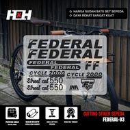 COD Cutting Sticker Sepeda FEDERAL Pussy Cat Stiker Pussycat MG 33 MTB BIKE 550 SX SET 03