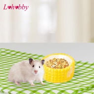 [Lohobby] Ceramic Hamster Food Bowl Hamster Accessory, Multi-function Outdoor Feeding Bowl for Dwarf