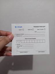 Gcash form 3.5x4 inches or one sixth shortbond. ordinary/carbonize. generic or customize