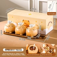 Mr.Snail | Bộ Lưu Trữ Bếp Dễ Thương với Lọ Gốm Chứa Muối Đường Tiêu