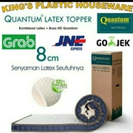 Quantum LATEX Topper Mattress 160x200 Cm Alas Kasur pelapis in the box Natural LATEX