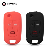 New KEYYOU 30x Silicone Car Key Case Cover For Opel Astra H Corsa D Vectra C Zafira Styling 3 Buttons 845692