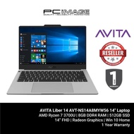 AVITA Liber V14 AVT-NS14A8MYW561 14" Laptop (R7-3700U, 8GB, 512GB, Win10H)