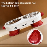Cr  Comfortable Dog Eating Bowl Dog Feeding Bowl Raised Pet Feeder with Stainless Steel Bowl – Spill