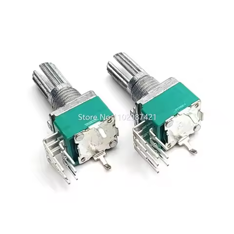 2 Piece RK097G Vertical Potentiometer Bent Feet Double 6 Pin B5K B10K B20K B50K B100K A50K Audio Amp