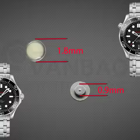 White Beads Green Luminous Pip Watch Bezel Insert 12 O’Clock Lume Pearl Dot Mod Parts Replacement Sp