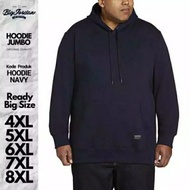 JUMBO STYLE men's plain navy hoodie sweater oversize size xxxxl xxxxxl 3xl 4xl 5xl 6xl 7xl 8xl