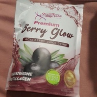 ✿ ☑️ GLOWMING SHAPE PERIUM BERRY GLOW acai berry juice drink with glutathione and collagen 10 sache
