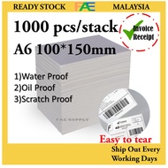 A6 Thermal paper sticker AWB 100*150mm Stack 50pcs