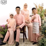 🌟🌟FAMILY SET PEACH KURUNG SERI BAJU RAYA TERKINI🌟🌟
