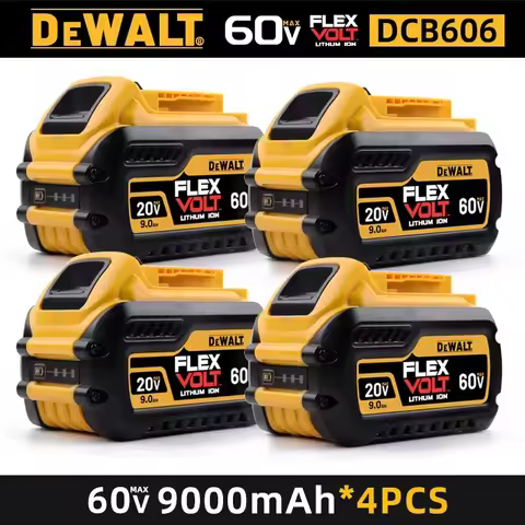 Original DEWALT Battery 60V 9.0AH, Rechargeable Lithium-ion Battery, DEWALT，DCB609，DCB118， Fast Char