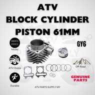 ATV Block Cylinder Piston 61mm for GY6 180cc | 200cc | Ready Stock