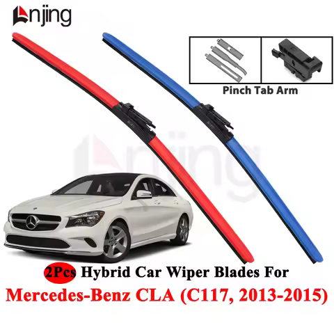 LNJING Colorful Car Wiper Blades For Mercedes-Benz CLA C117 CLA180 CLA200 CLA250 2013-2015