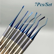 7Pcs/Set Dental Implant PDL Proximators Elevator Micro Serrated Root Extraction Dentist Surgical Too