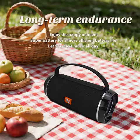 TG116C Wireless Portable Powerful Speaker Box 3D Stereo Speakers Subwoofer Music Center BoomBox Supp