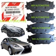 100% ORIGINAL TOYOTA IS250 / IS350 BRAKE PAD FRONT / DEPAN ALAS BREK TOYOTA IS350 / IS250 04465-5302