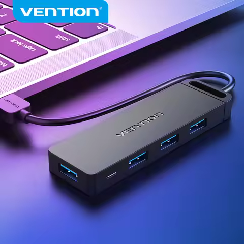 Vention USB HUB 3.0 HUB USB 2.0 HUB Multi USB Splitter Adapter 4 Ports Speed with Micro USB Charging