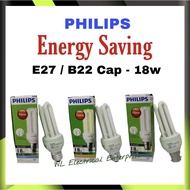 #PHILIPS 18w #Bulb Energy Saving Essential 3U Plce Tube E27/B22