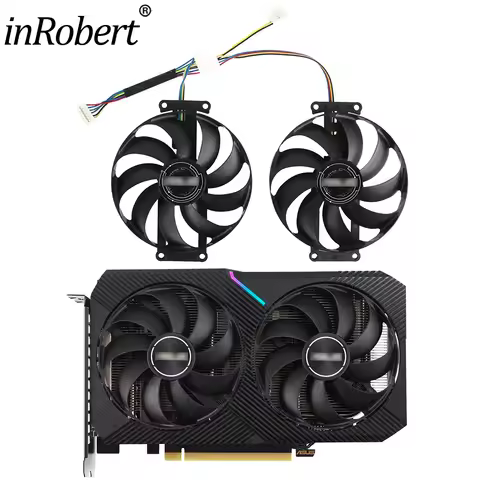 87mm FDC10H12S9-C 12V 6Pin Dual GTX1650 1660 mini Graphic Card Cooler Fans For ASUS GeForce GTX 1650