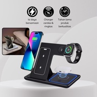 IPHONE Wireless Smartphone Charger 3 in 1 Stand Foldable Apple Watchiphone 15W