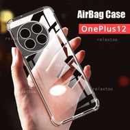 1+12 Clear Casing For OnePlus 12 11 12R 11R OnePlus12 OnePlus11 R OnePlus12R 5G Transparent Soft TPU