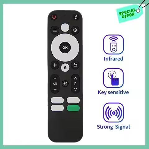 A95Q-4X Replace Voice Remote Control For MECOOL KM2 KM2 PLUS ONN Android 4K UHD TV Box Bluetooth Voi