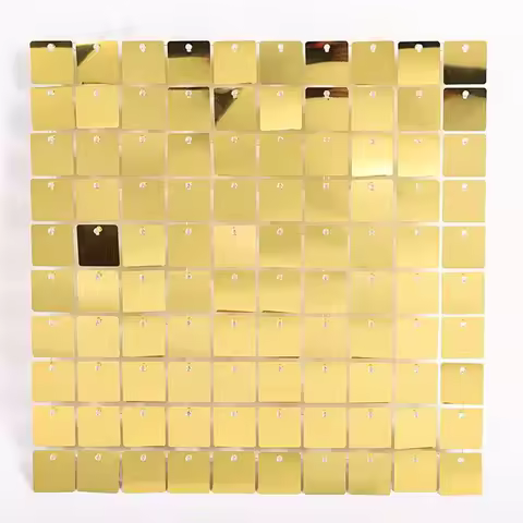 Durable Glitter Square Sequin Backdrop Wedding Birthday Decoration Sequin Panel Wall Decor Shower Ph