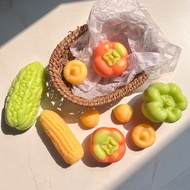 Vegetable Fruit Green Plant Handmade Soap Field Camping Car Indoor Fragrance Soap DIY Soap 11.15