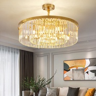 Postmodern Light Luxury Crystal Chandelier Creative led Bedroom Study Lamp Atmospheric Household Dining Room Lamps