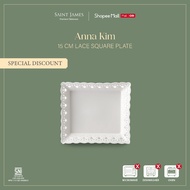Saint James Anna Kim 15 cm Lace Square Plate